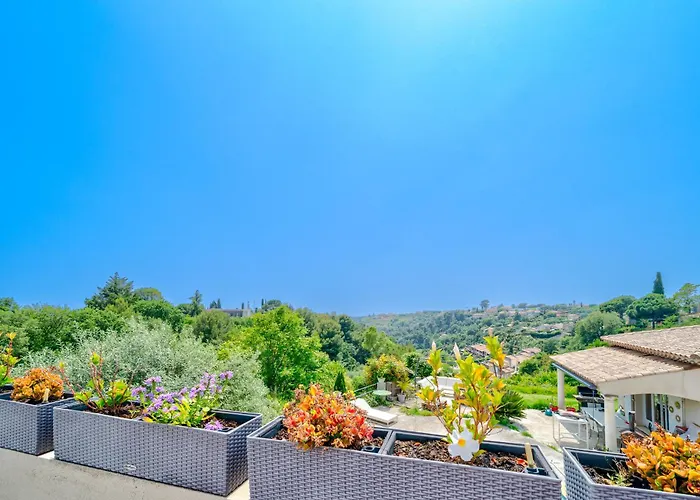 빌라 Maison Nicoise Vue Degagee Avec Jacuzzi Privatif 니스