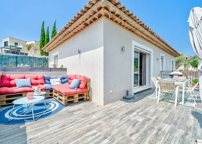 Maison Nicoise Vue Degagee Avec Jacuzzi Privatif *